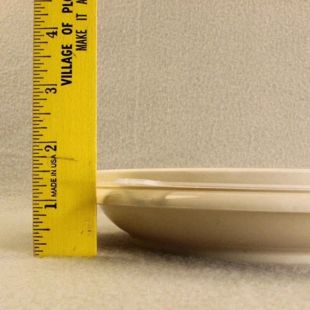 Vintage Tupperware 608-13 Divided Snack Relish Serving Tray with‎ Lid White
